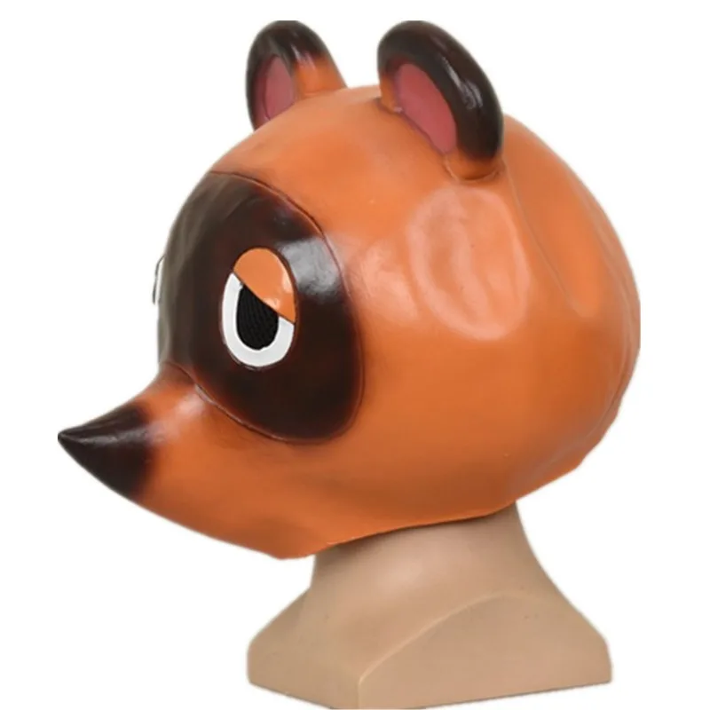 Animal Crossing Tom Nook Cosplay Full Head Mask Perform Photography Props Latex Mask Kids Carnival Party Clothing Accessories