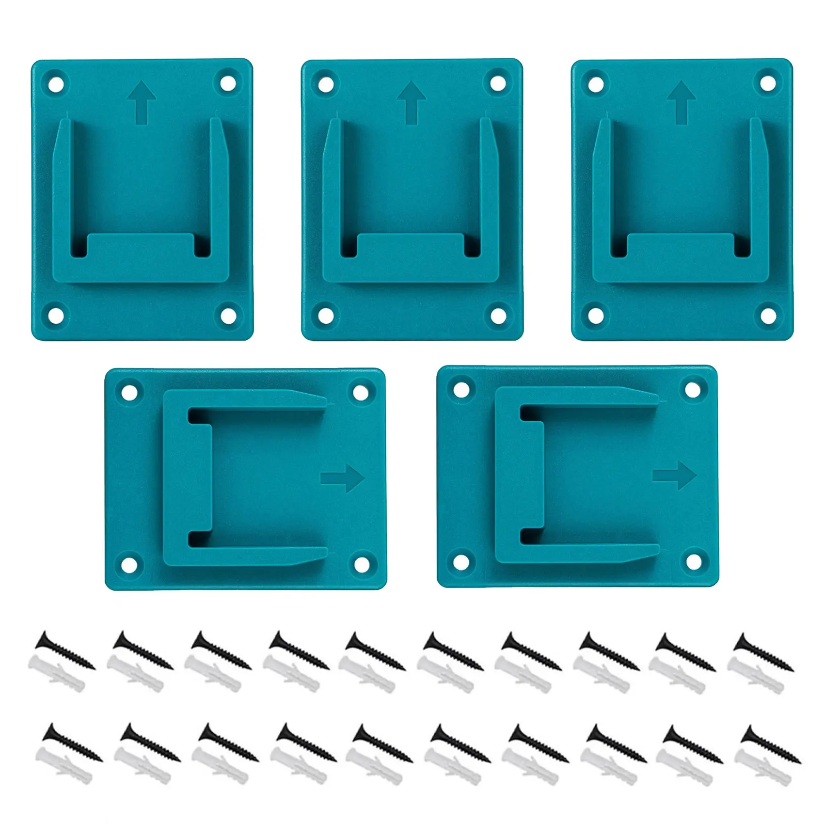 

5PCS Suitable for Makita & Bosch Sch 14.4V/18V Lithium Battery Tool Holder Fixed Base(Blue)