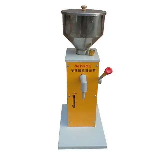 Electric PET Can Sealing  Manual Paste Filling Machine Liquid Filling Machine Cream Fill 0 - 50ml