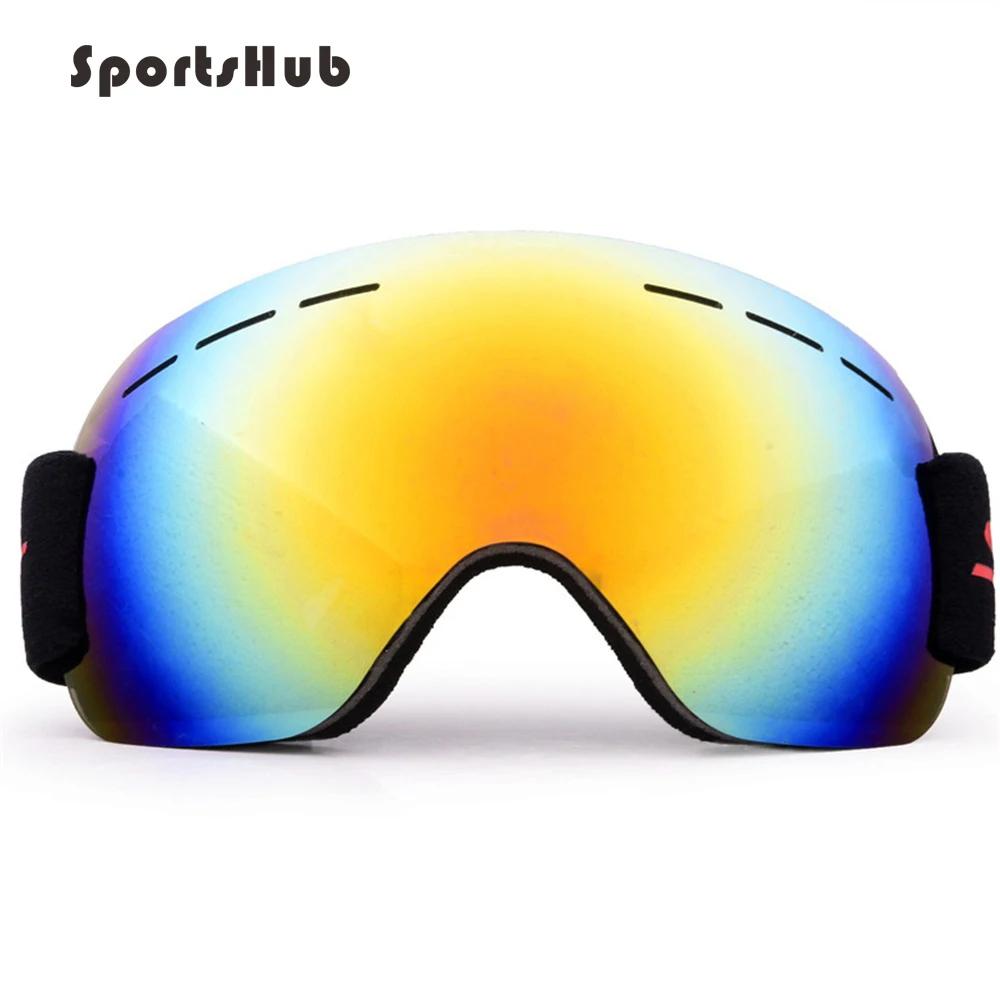 SPORTSHUB Windproof Ski Goggles Anti-fog Big Ski Mask Glasses Skiing Men Women Snow Snowboard Goggles CS0018