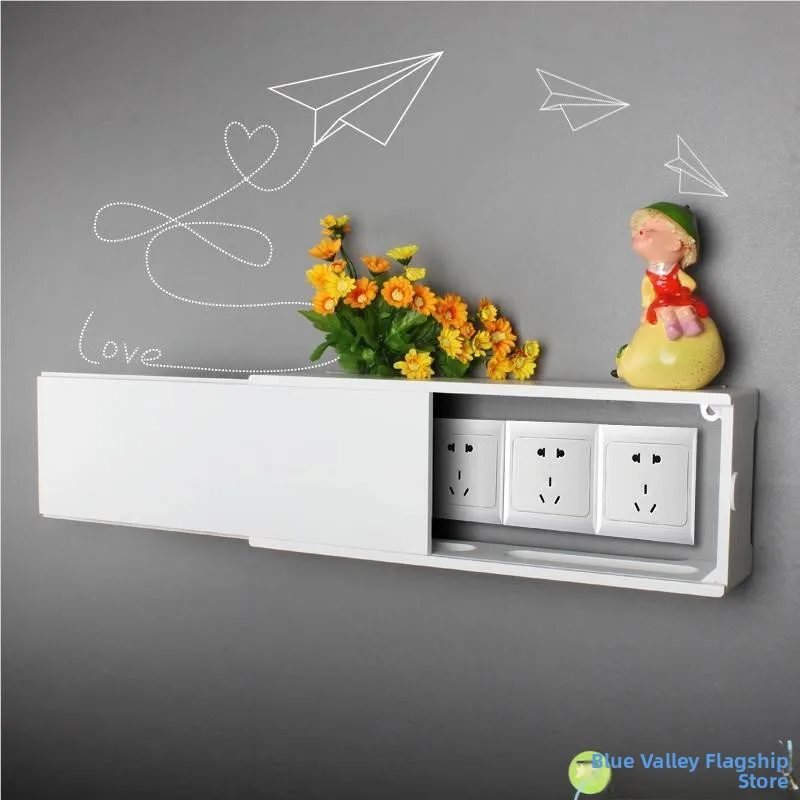 decorative-tv-socket-cover-box-wall-hanging-plug-concealer-background-wall-cable-collection-line-box-hide-ugly-cables-fly-blu