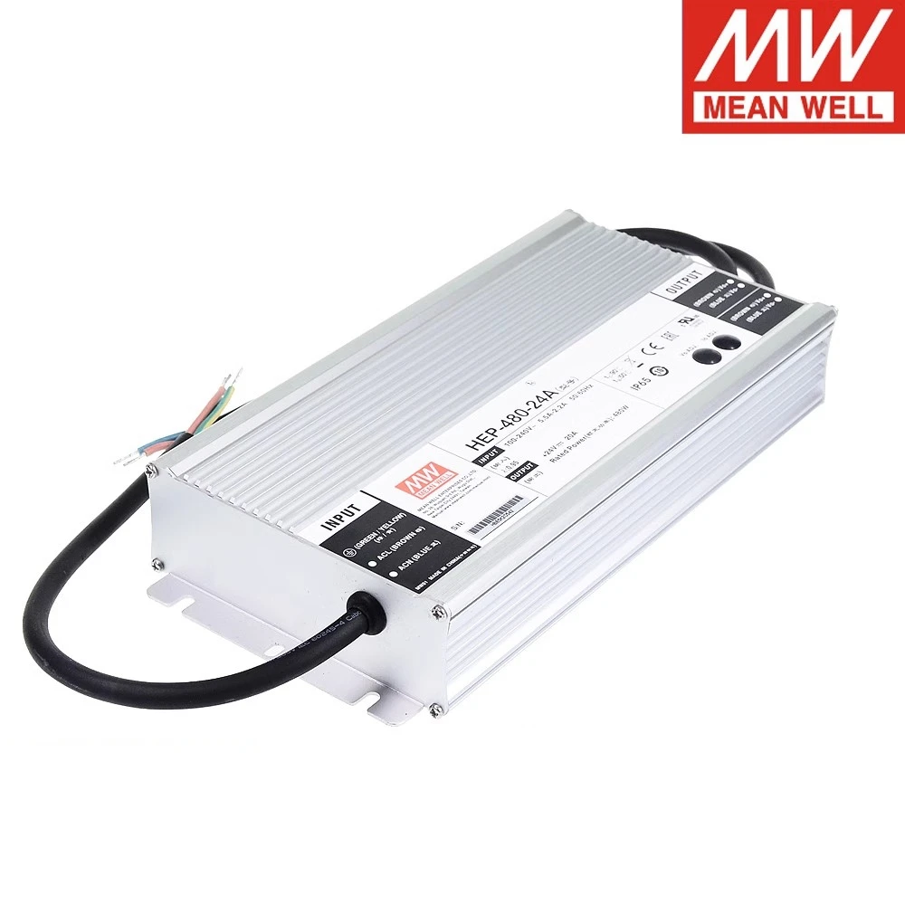 Taiwan MEANWELL HEP-480-24A HEP-480-36A HEP-480-48A single output switching power supply built-in active PFC function