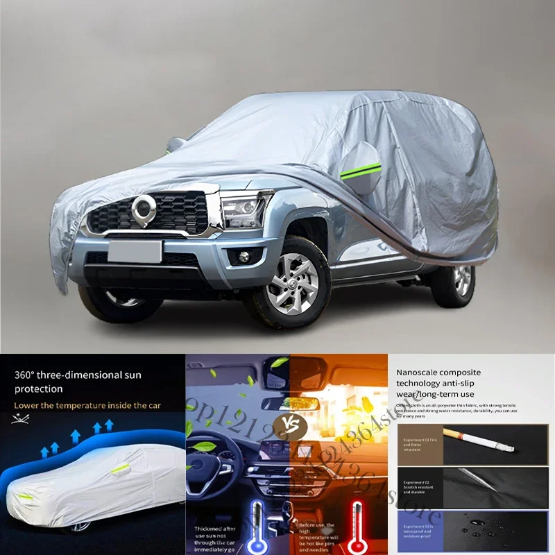 

For GWM POER Auto Anti snow Anti dust Anti-uv Anti peeling paint And Anti Rainwater 210t car cover Car cover protection