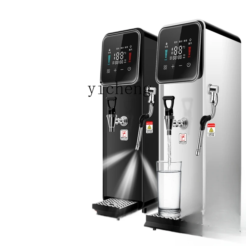 ZK Steam Water Boiler Commercial Restaurant Bar Milk Tea Shop Step-by-Step Stainless Steel Single Milk Frother