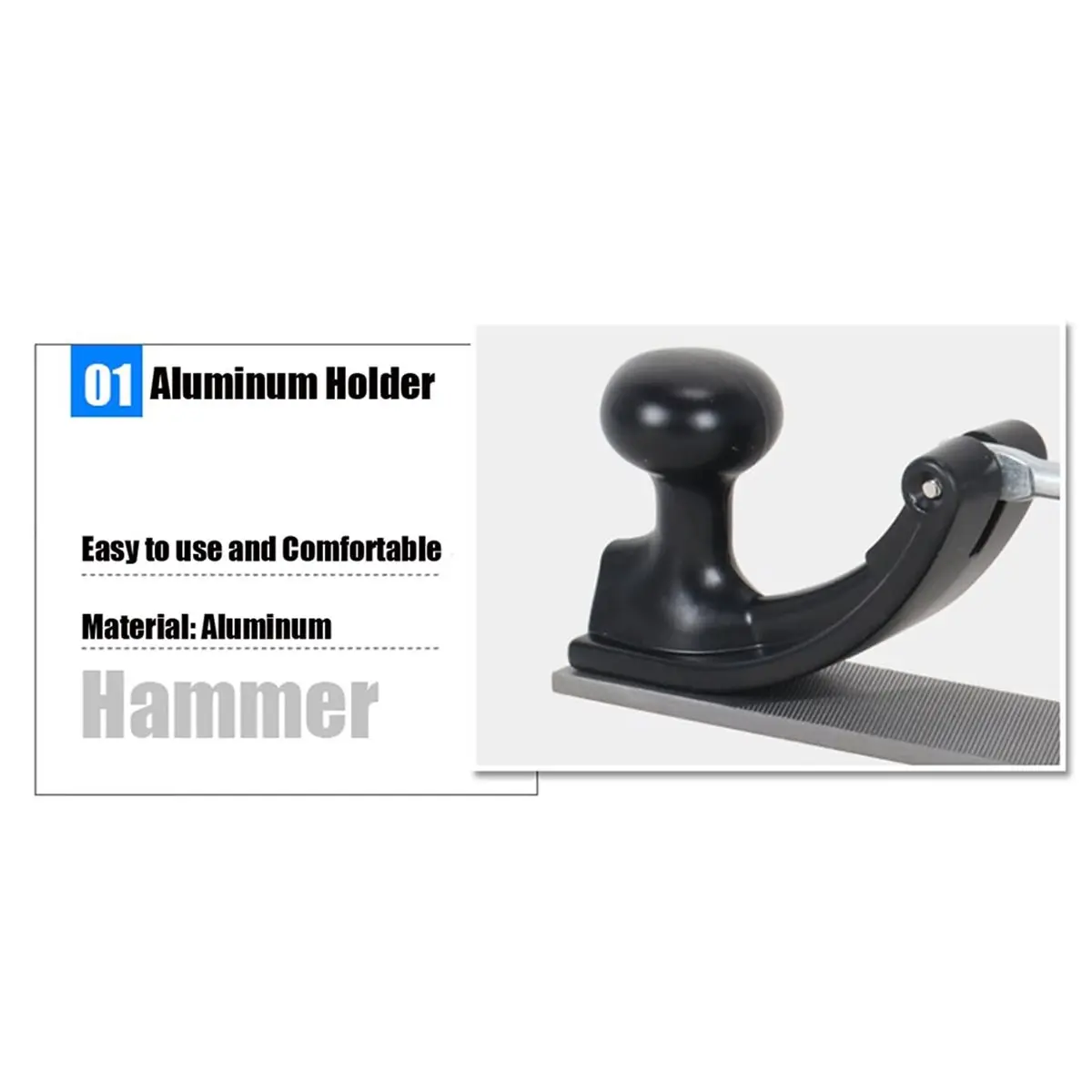 11·11COUPON Flexible File Holder with 14 Inch Double-Sided Blade Double Hole Aluminum Plate File Sheet Metal File