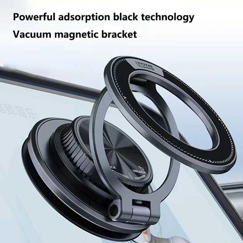 Supporto magnetico per telefono per auto M11 pieghevole regolazione a 3 assi N52 forte aspirazione sottovuoto a magnete per supporto per parabrezza da cruscotto 2025