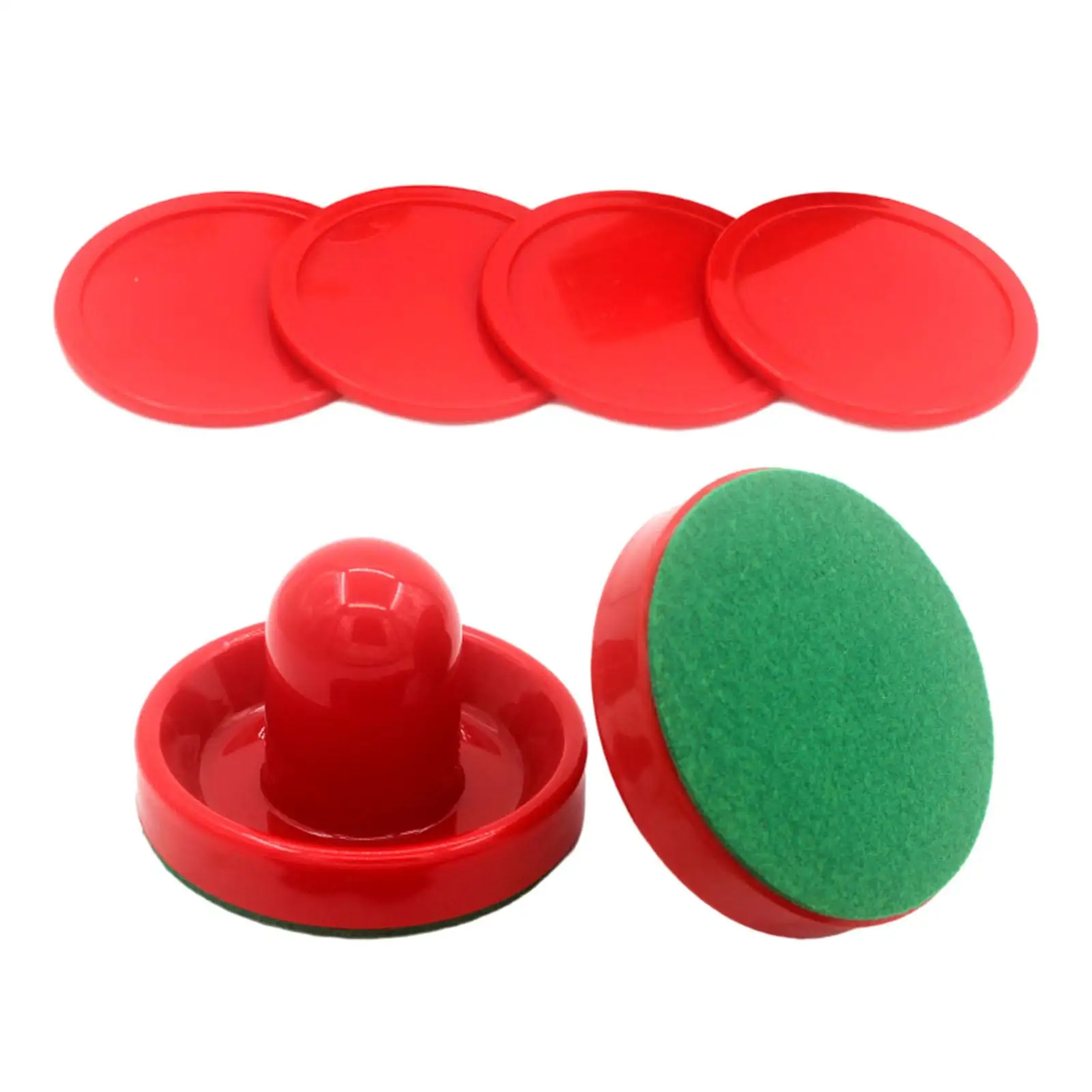 Mini Air Hockey Pushers Sliding Pucks Goal Handles Durable Paddle Equipment for Kids Sports Arcade Table