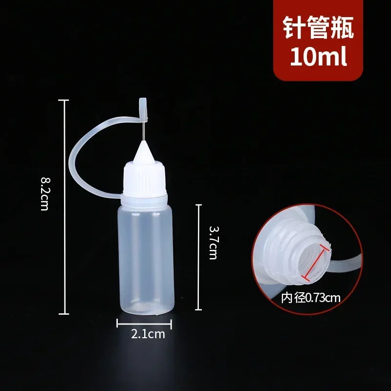 1PCS Garrafa Aplicadora Ponta Squeezable PE Plástico Dropper, Tampas Ponta Agulha Para Cola, 5ml 10ml 15ml 30ml 50ml 100ml 120ml