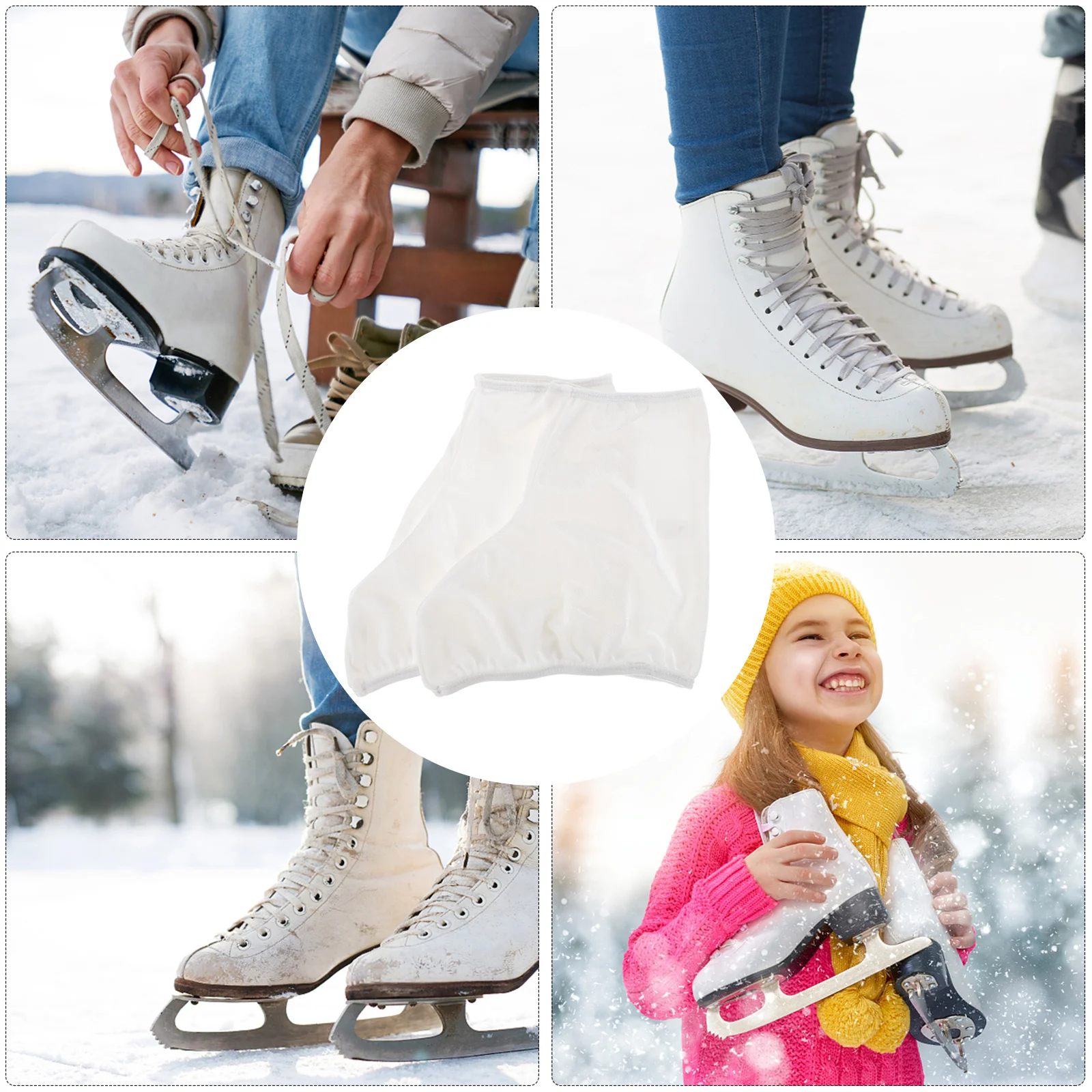 Roller Skating Set Zubehör Zubehör Schlittschuh Protektoren Abdeckungen Schuh Samt