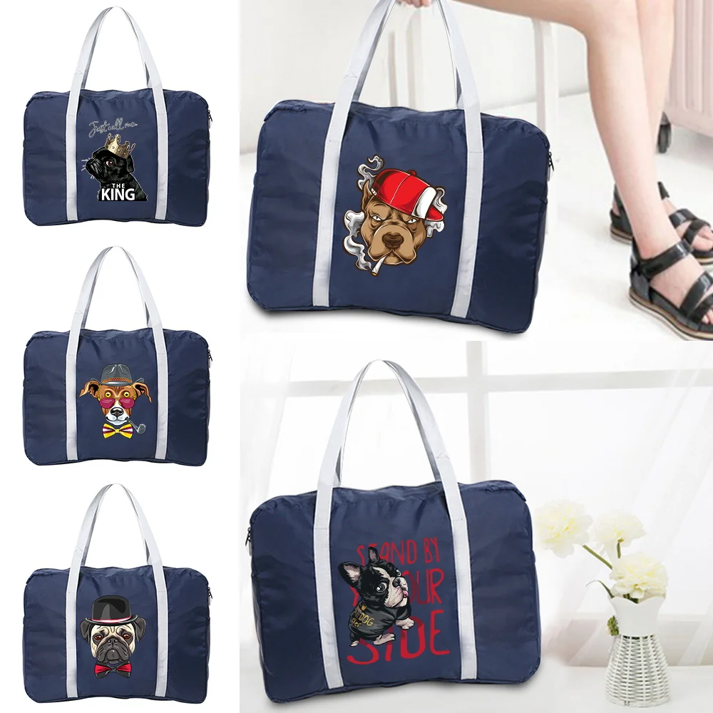

Luggage Travel Bags Unisex Nylon Foldable Large Capacity Pack Dog Printing Unisex Water Proof Handbags Travel Bags Dropshipping