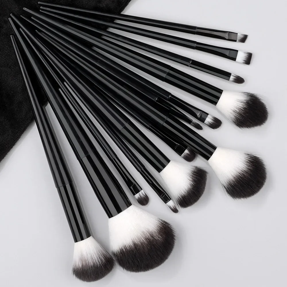 New 13PCS Makeup Brushes Set Super soft EyesShadow Lip Contouring Brush Loose Powder Concealer brochas de maquillaje Makeup Tool