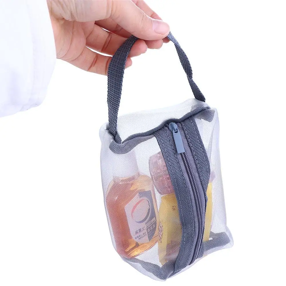 

Bag Mesh Fashion Handbag Student Stationery Bag Women Cosmetic Bag Skin Care Storage Bag Korean Storage Bag Zipper Makeup Bag