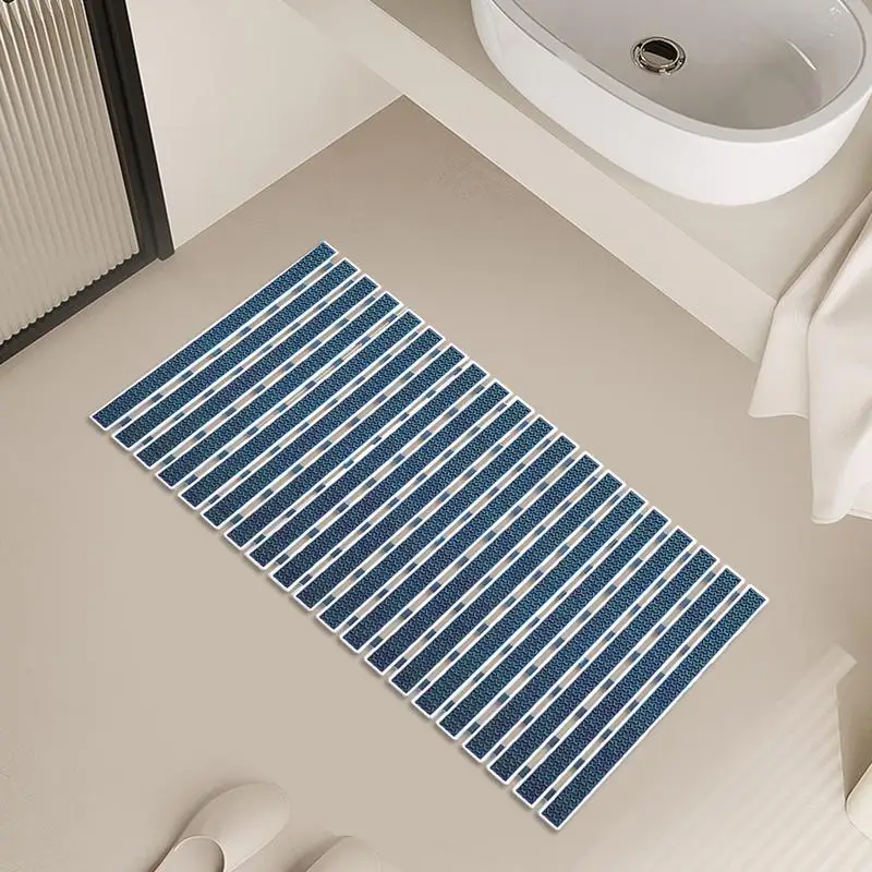 Anti Slip Bath Mat Bathroom Non Slip Mat Rubber Great Drainage Mat Y Shaped Stripe Mat With Suction Cup For Tub Bathroom