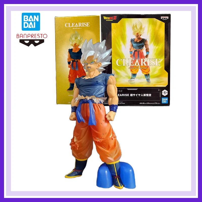 

Оригинальный новый Bandai Banpresto Clearise Dragon Ball Z Super Saiyan Goku, аниме-фигурки, модель 17 см, украшения, фигурка