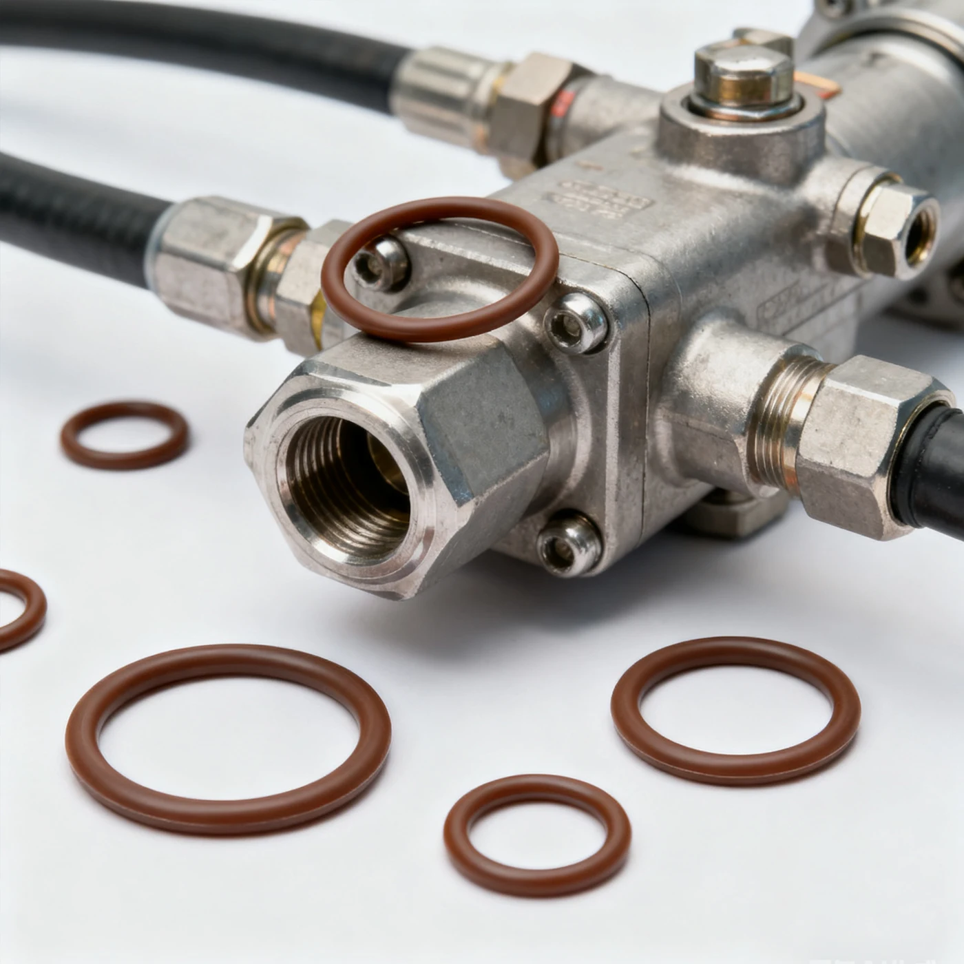 سمك الحلقة O 1.8/2.65 مم من المطاط الفلوري البني FKM حلقة مطاطية مقاومة للتآكل شائعة الاستخدام في الصناعة #1