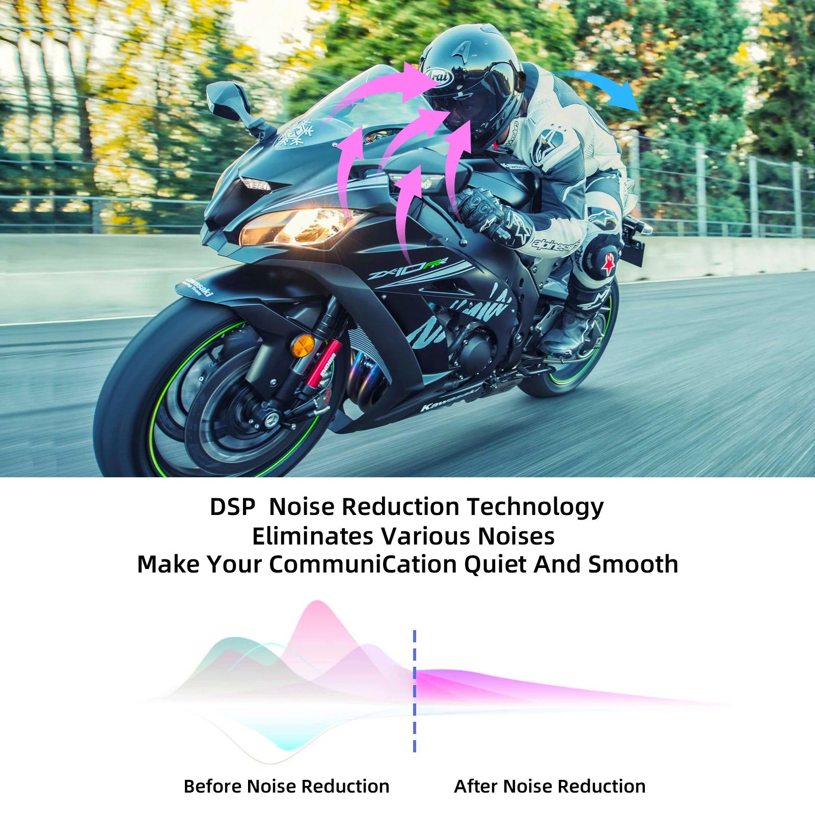 S6 PLUS Motorcycle Helmet Intercom Headset for 6 Rider 2000m Communicate BT5.1 Moto Wireless Headset Waterproof Noice Reduction