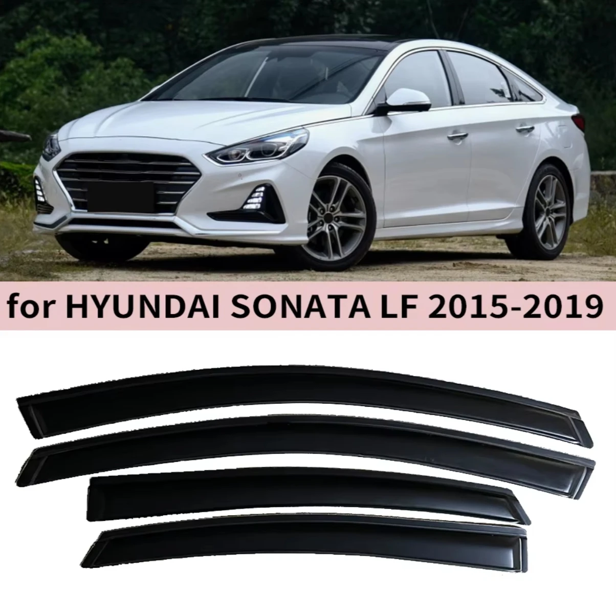 

Для Hyundai SONATA LF 2015 2016 2017 2018 2019, ветрозащитные дефлекторы, защита от дождя, дверной козырек, вентиляционные шторы, оконный козырек