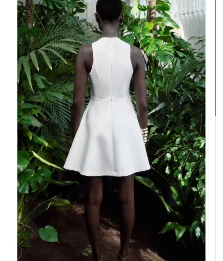 Summer 2024 Women's A-Line  Dr Commute Sle Svel round Ne Other Materials 00% Spring Summer Collection