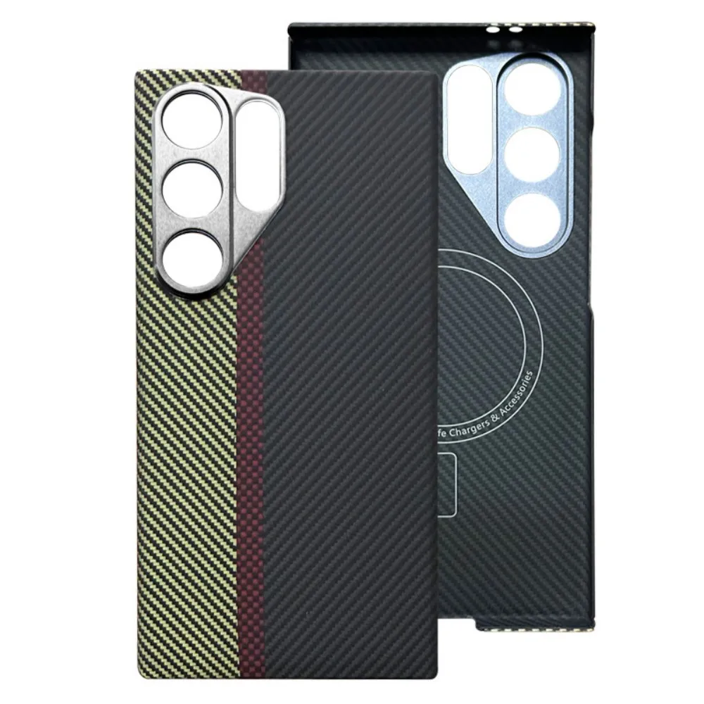 

Suitable for Samsung S24Ultra Kevlar phone case S24 new magnetic suction 600D aramid ultra-thin phone case