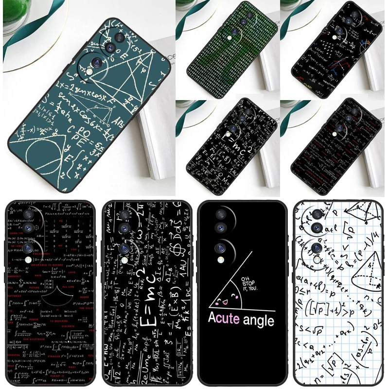 E mc2 fórmula matemáticas divertida ciencia funda para Honor Magic 7 5 6 Lite Honor 200 Pro 50 70 90 Lite X9a X8a X8 X9 X8b X9c X9b