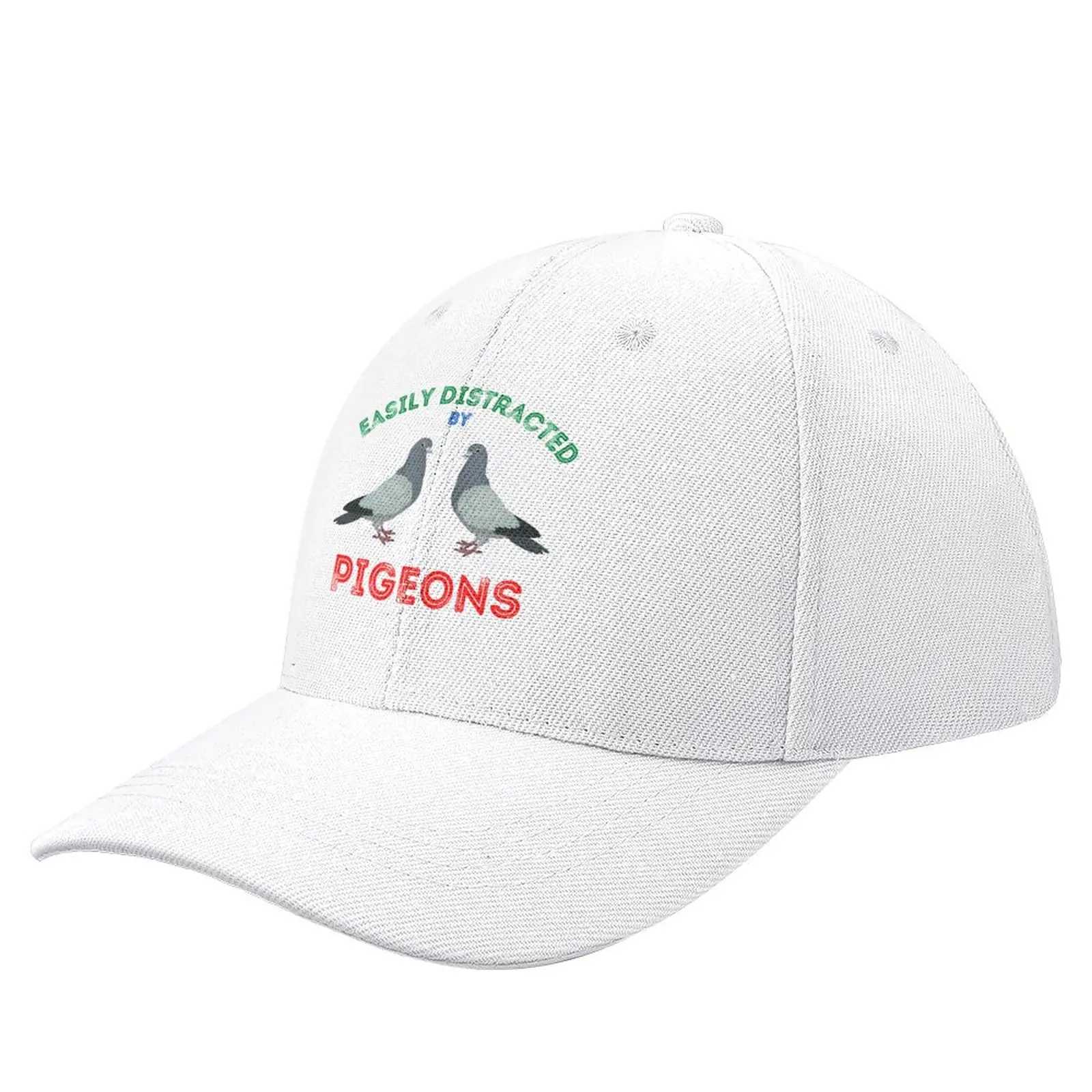 Easily distracted by pigeons - vintage design, for pigeon fanciers/lovers Baseball Cap Cosplay Hood Men Hats Women's