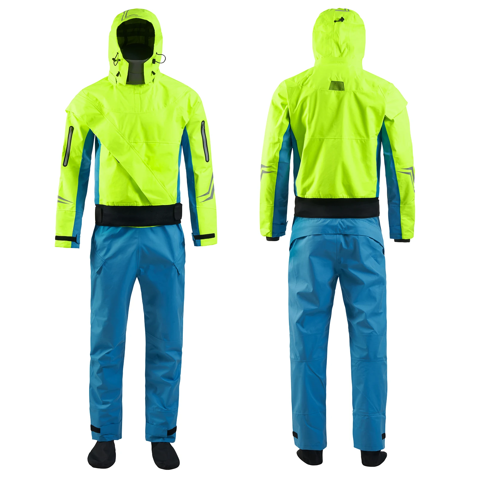 Drysuit for Women Dry Suit Latex Cuff and Splash Collar Flatwater Ocean River Padding