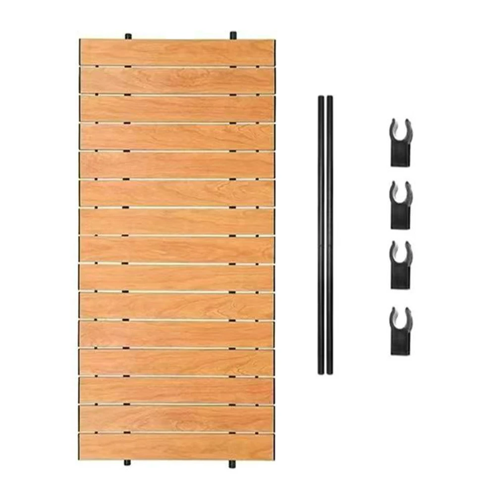 Camping-Klappwagen-Tischplatte 55x120cm Schwarz Gelb Grün Grau für Outdoor-Gartenwagen Trolley-Aufsatzplatte Möbel – Detail 5