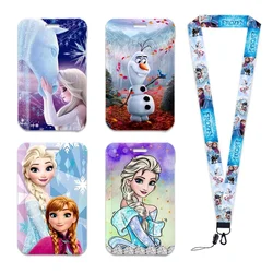 Disney Frozen 2 Princess Elsa Anna Olaf Lanyards For ID Credit Card Cover Pass Mobile Phone Charm Neck Straps Badge Holder Gifts