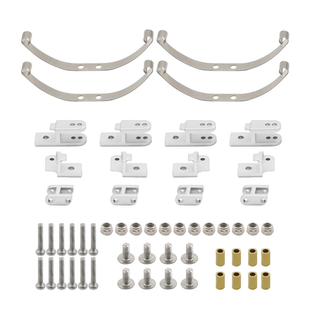 Metal Steel Leaf Spring Suspension Set for 6x6 4x4 1/16 WPL B1 B14 B-14 B16 B24 B-24 C14 C-14 C24 C-24 B16 Military Truck