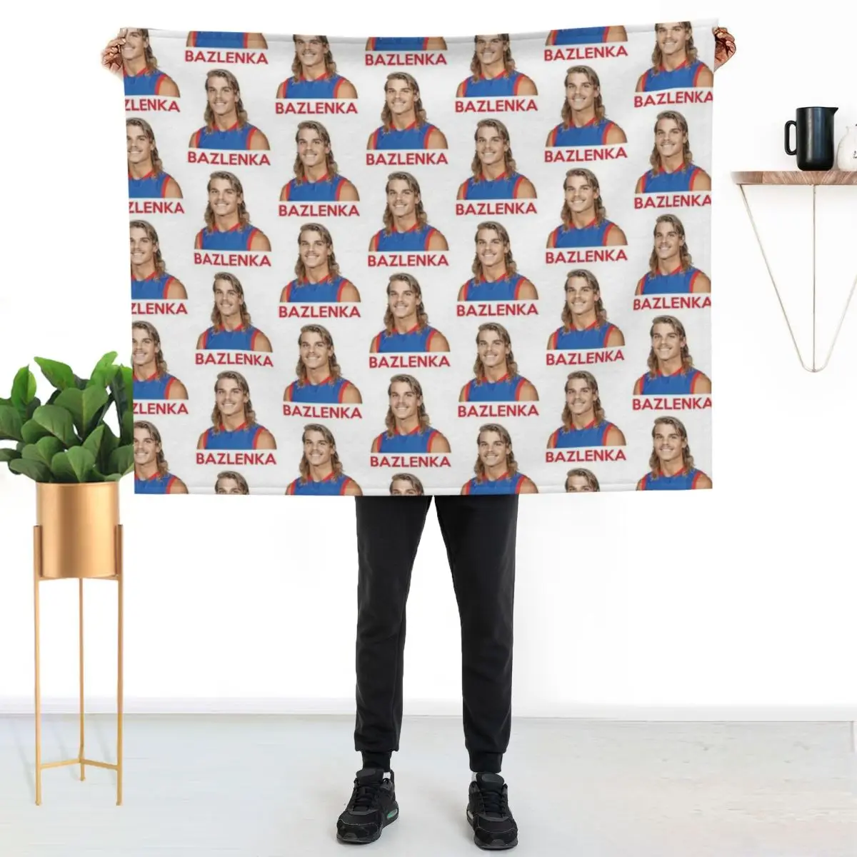 Bazlenka Bulldogs Bailey Smith Throw Blanket Soft Plush Plaid Thin Flannel Beautifuls Designers Blankets