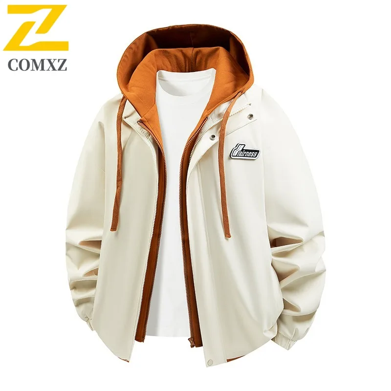 

COMXZ Men Jacket 2025 Trendy Minimalist Travel Camping Outdoor Breathable Hiking Windproof Walking Fishing Coat Autumn Jacket