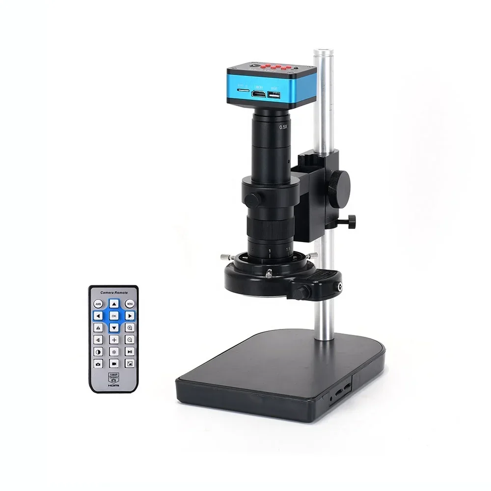 

New Real Manual Varifocal 180X Lens With 4K FHD 1080P HDMI-Compatible USB Digital Industrial Video Microscope Camera