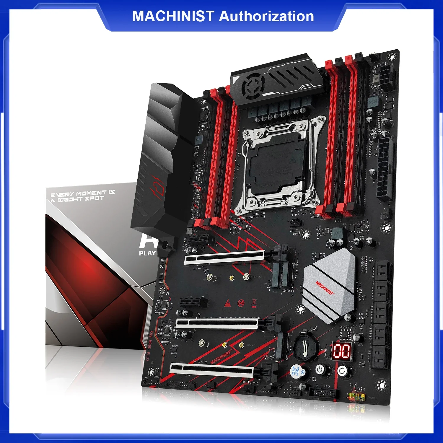 MACHINIST X99 MR9D PLUS Motherboard Support LGA 2011-3 Xeon E5 2670 V3 E5 2667 V4 Processor CPU DDR4 ECC/NON-ECC Memory RAM SSD