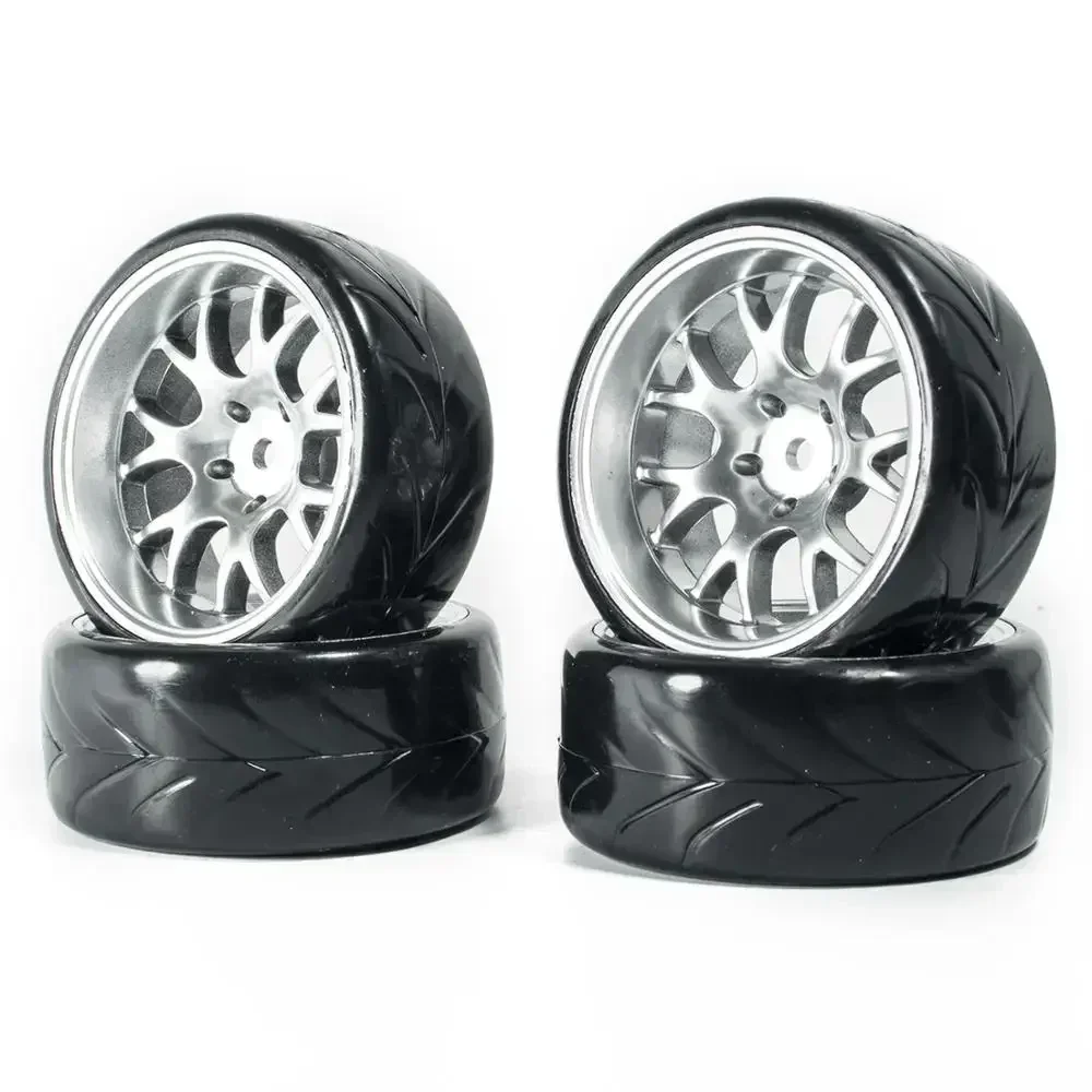 4 قطع إطارات انجراف للسيارات التحكم عن بعد بمقياس 1/10 مع محور سداسي 12 مم لسيارات HSP HPI Axial Scx10 Trx4 Tamiya HPI RC للسباقات على الطرق