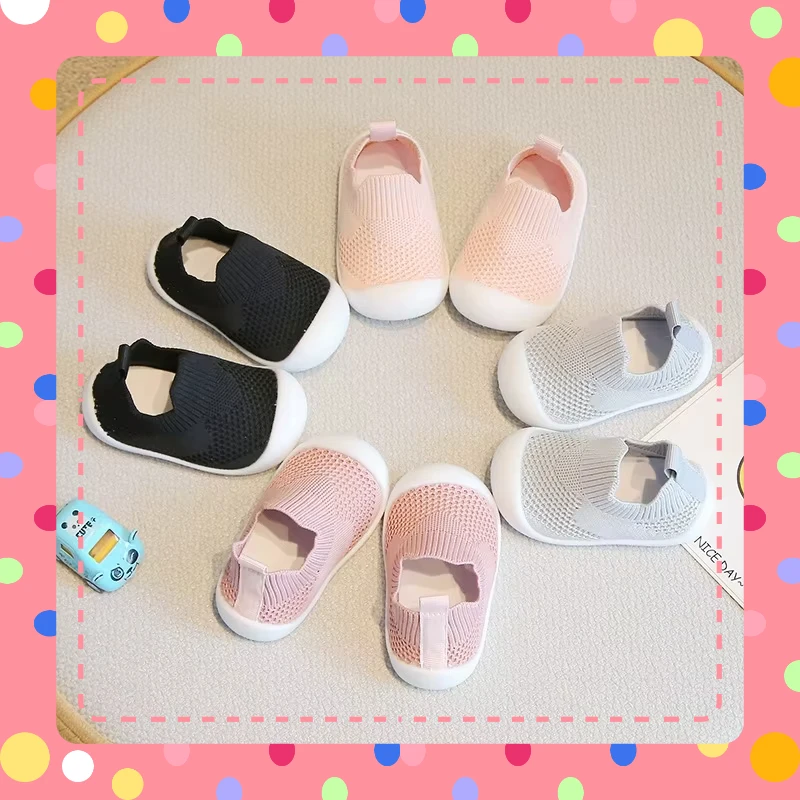 

Indoor Baby Shoes with Soft Soles, Non Slip, and Breathable Mesh Flooring for Children in Spring, Autumn, and Summer