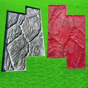 Steinstein-Zementdruckform, handgepresste Plattenform Blestone, Reliefzement Simulation terrestrisch 8 Hauptverkaufsmarken Betonboden - №5