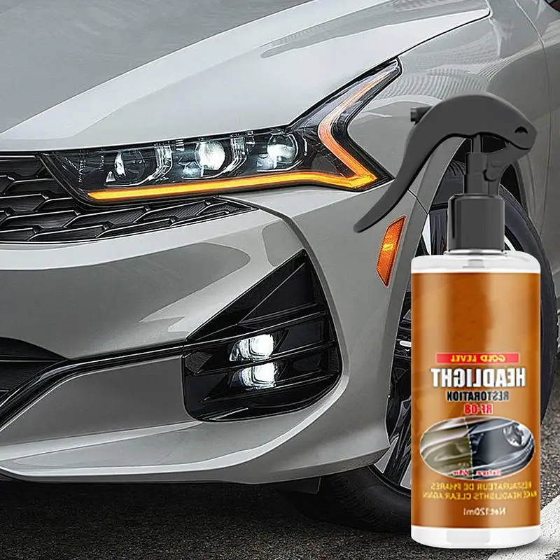 Headlight Cleaner For Cars 120ml Effective Liquid Headlight Polish Cleaner Headlight Restorer Portable Multifunctional Car Light