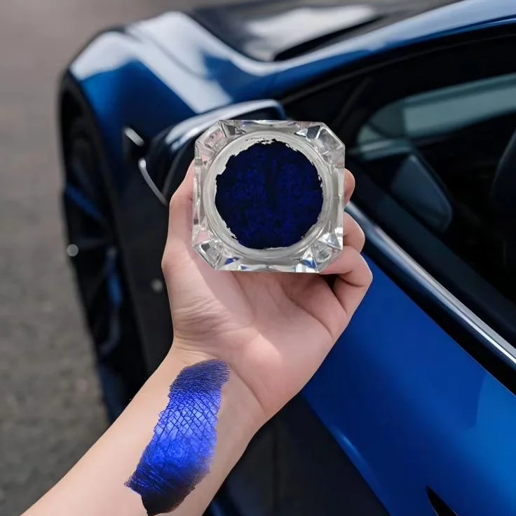 

Black Blue Super Chameleon Pigment Powder Chromaflair Colorshift Hypershift Car Paint Pigment