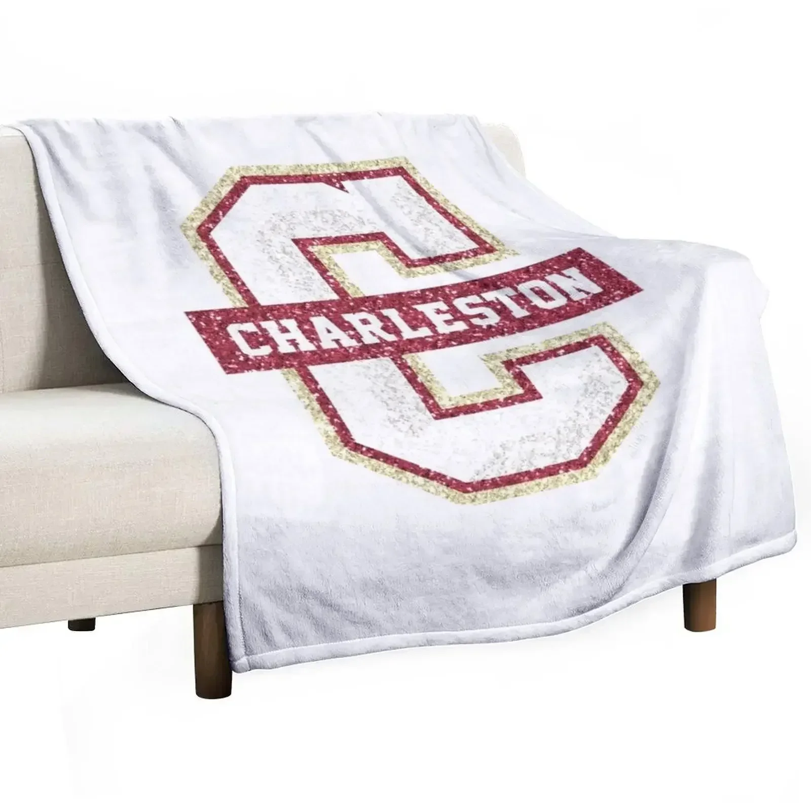 

college of charleston Throw Blanket Portable Lightweight Blanket for Travel Camping
