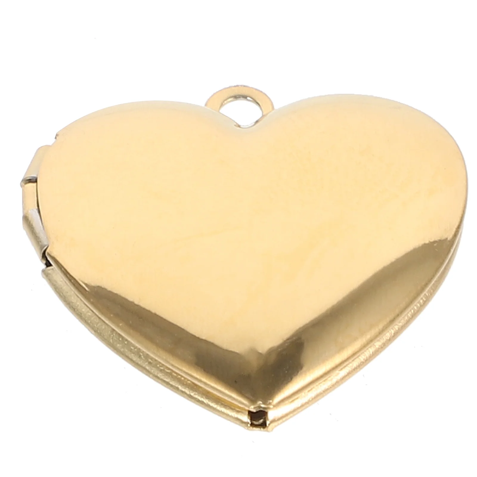 

Sturdy Trustworthy Heart Locket Charm Stainless Steel Pendant for DIY Crafts Jewelry Making Portable Gift Locket Charms