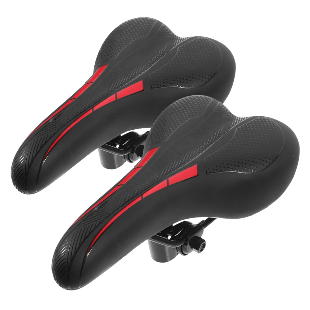 

2Pcs Comfortable Bike Seat Cushion Durable PU PP Material Shock Absorption Easy Clean Suitable Adults Teens Cycling Replacement
