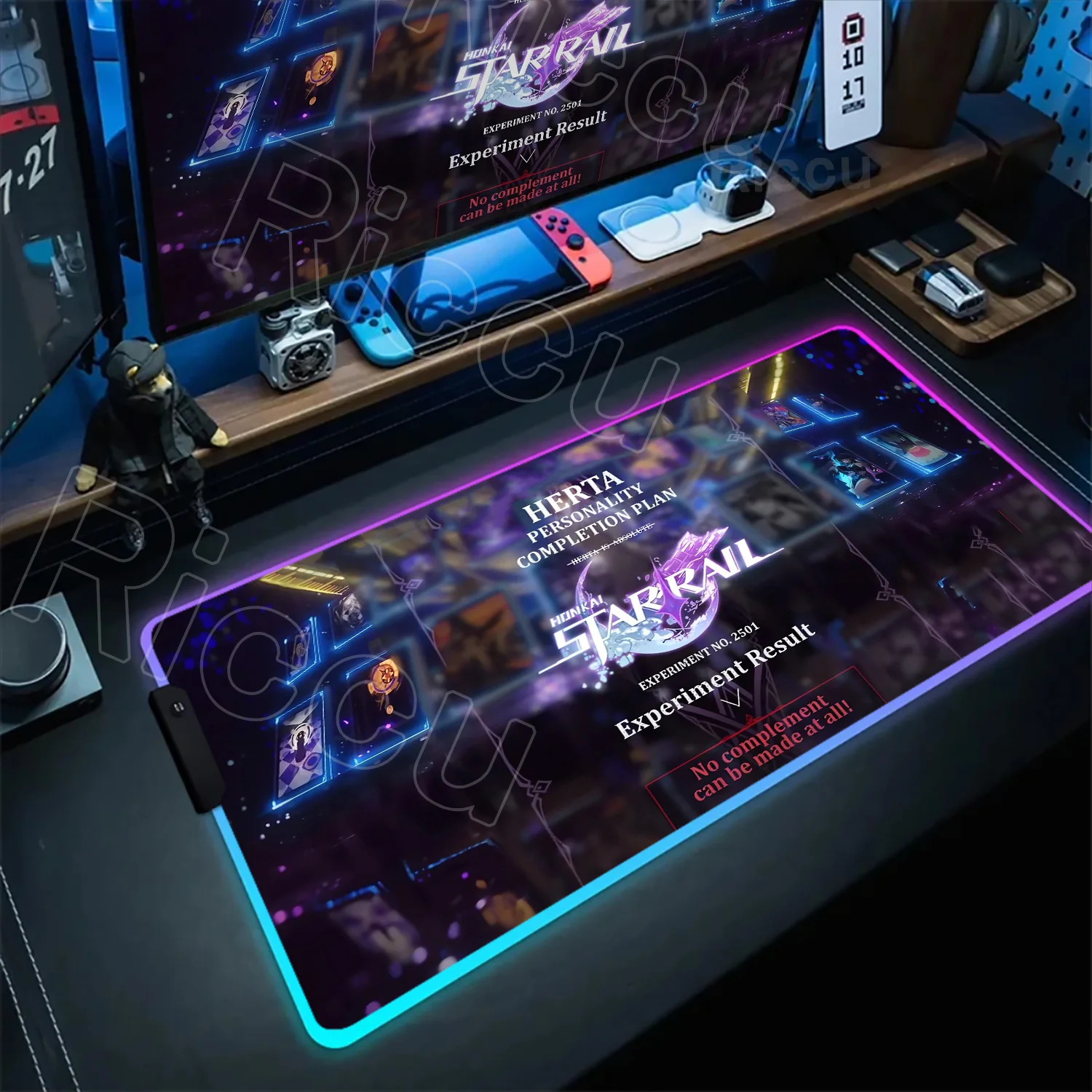 

Популярный коврик для мыши с логотипом Honkai Star Rail Kawaii Pretty Game RGB Коврик для мыши Аниме Настольный коврик для ноутбука Нескользящий коврик с запирающимся краем Коврик для клавиатуры