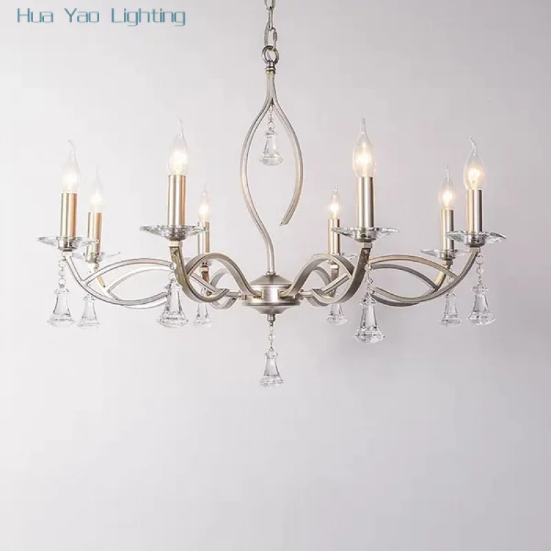 

Французская люстра из ветки, светильник для гостиной, столовой, минималистичный светильник для спальни, роскошные хрустальные светильники