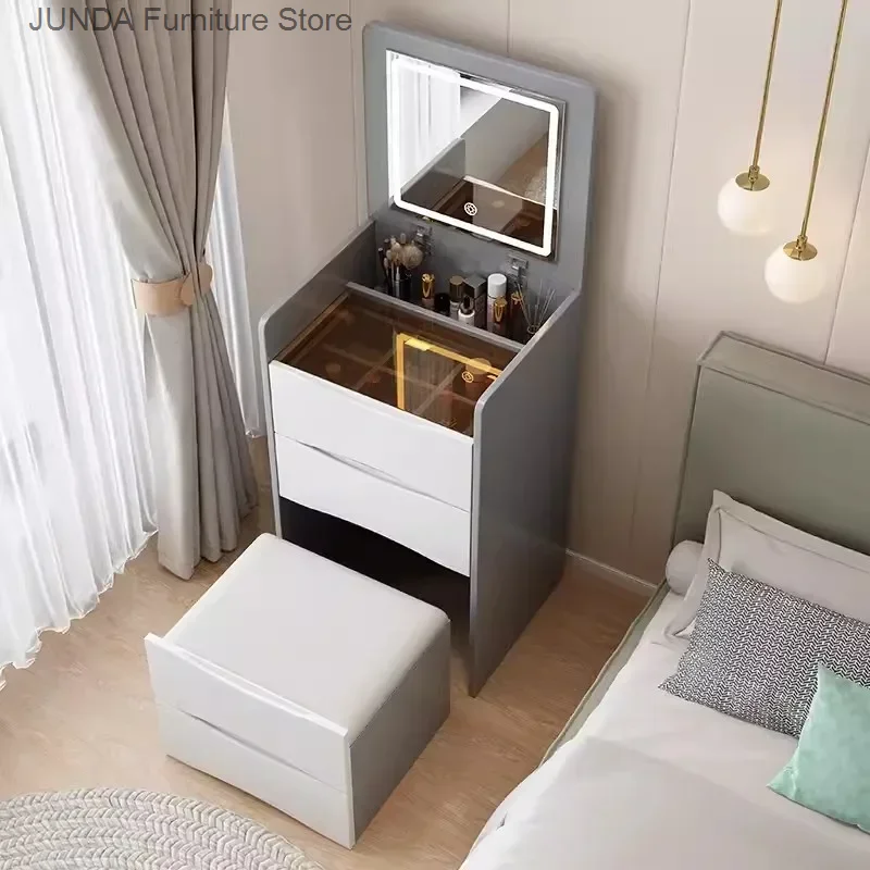 Makeup Modern Dressing Table Minimalist Storage Cabinet Foldable Dressers for Bedroom Drawers 가구 Coiffeuse Bedroom Furniture AA