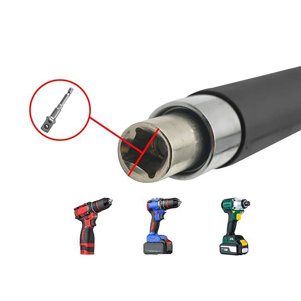 

Quick Change Wrench Slim Wrench Tool 1.57 Inches Wide Chrome Steel Wrench Extender Power Tool Accessory Dual-Material Handle