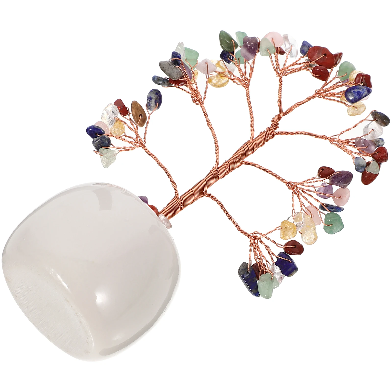 

Tabletop Colorful Crystal Ornaments Tree Craft Adornment Living Room Decoration Home