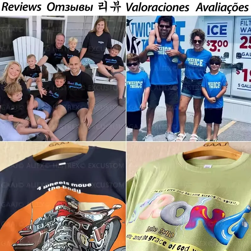 Koszulka Premium na Zamówienie 100% Bawełna DIY Personalizacja Nadruk Własna Zdjęcie Logo Koszulka Tank Top Damska Rodzinna Koszulka dla Drużyny Prezent