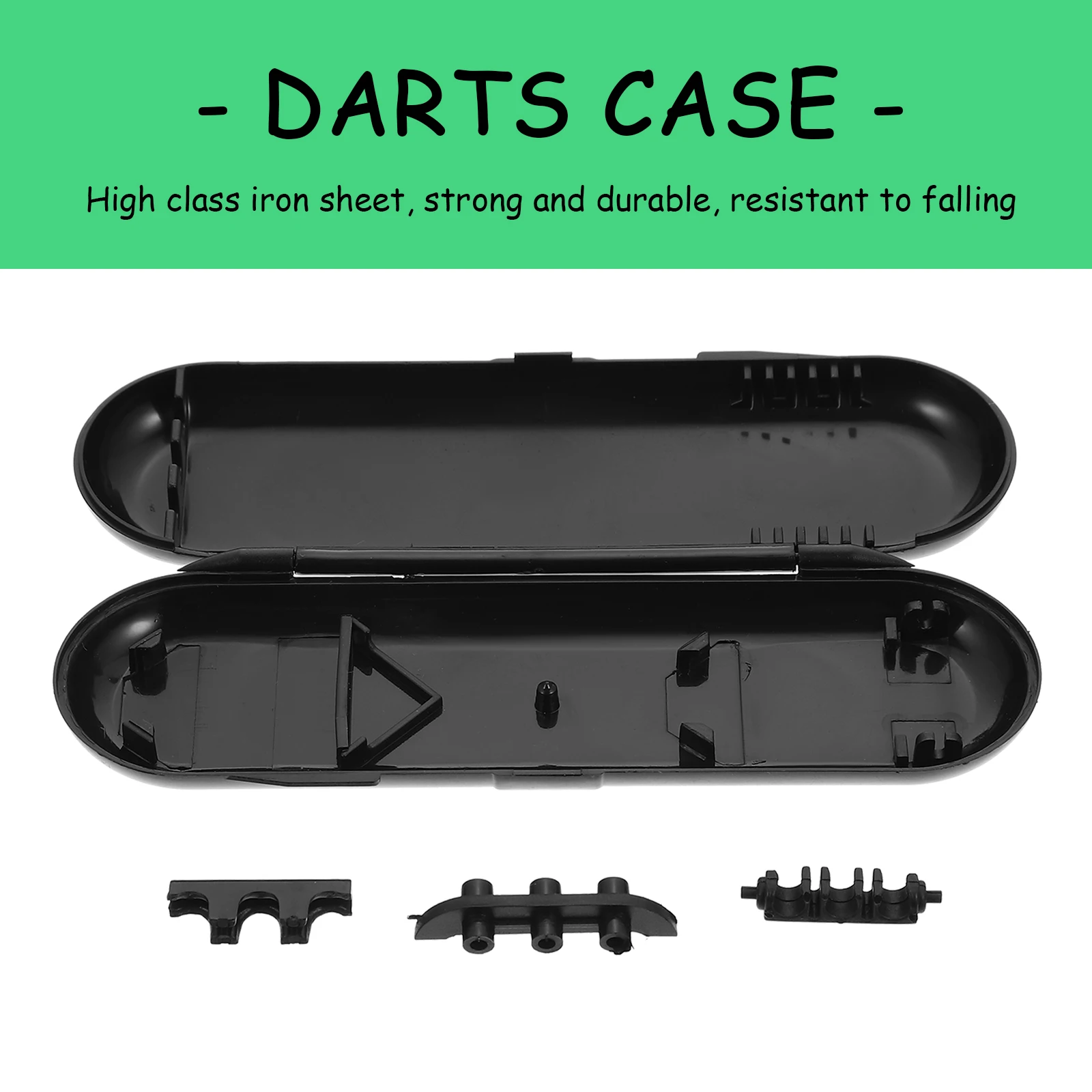 

Premium Dart Storage Box Sturdy Wear-Resistant Plastic Case For Steel Portable Game Box Outdoor Carrier Oval Holder Smooth