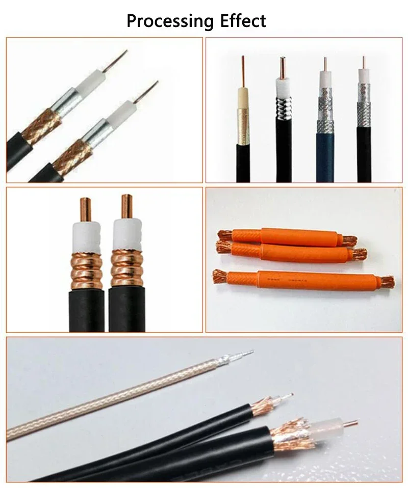 Automatic Line Stripping Machine RF Audio Cable Peeling Machine Rotary Cutting Of Shielded Wire Line Stripper