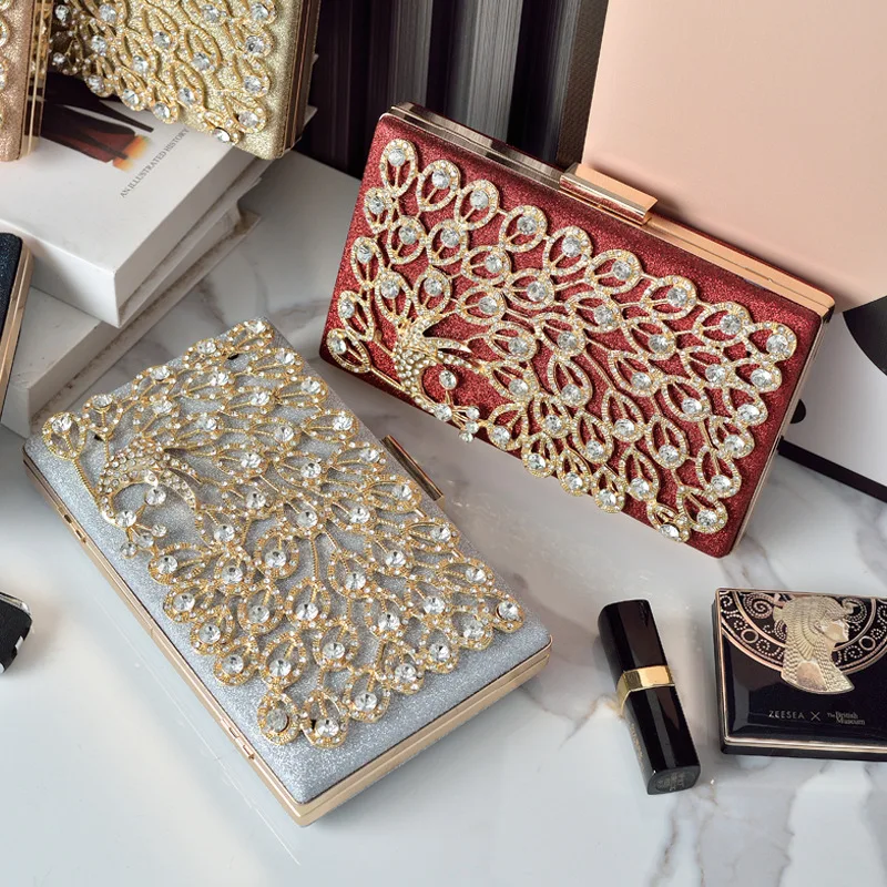 

New diamond crossbody evening bag niche design clutch shoulder bag